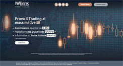 Desktop Screenshot of iwbank.it